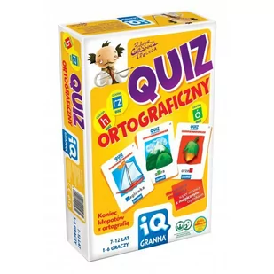 Granna IQ Gra Quiz Ortograficzny G-0147 - Gry planszowe - miniaturka - grafika 1