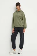 Bluzy damskie - New Balance bluza bawełniana damska kolor zielony z kapturem z aplikacją WT41537DEK - miniaturka - grafika 1