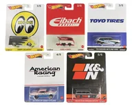 Samochody i pojazdy dla dzieci - HOT WHEELS PREMIUM POP CULTURE SPEED SHOP ZESTAW 5szt DLB45 - miniaturka - grafika 1