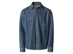 esmara Men Koszula jeansowa męska z bawełny (Niebieski, XL (43/44)) - Koszule męskie esmara Men Koszula jeansowa męska z bawełny (Niebieski, XL (43/44)) - Koszule męskie - miniaturka - grafika 1