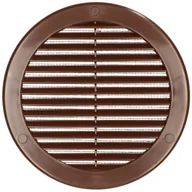 Kratki wentylacyjne - Kratka osłona wentylacyjna okrągła fi 150 mm z siatką - Kolor brązowy - KOTARBAU - miniaturka - grafika 1