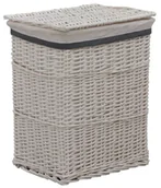 Kosze na bieliznę - Wiklinowy na pranie kosz biały A2-K86 - miniaturka - grafika 1