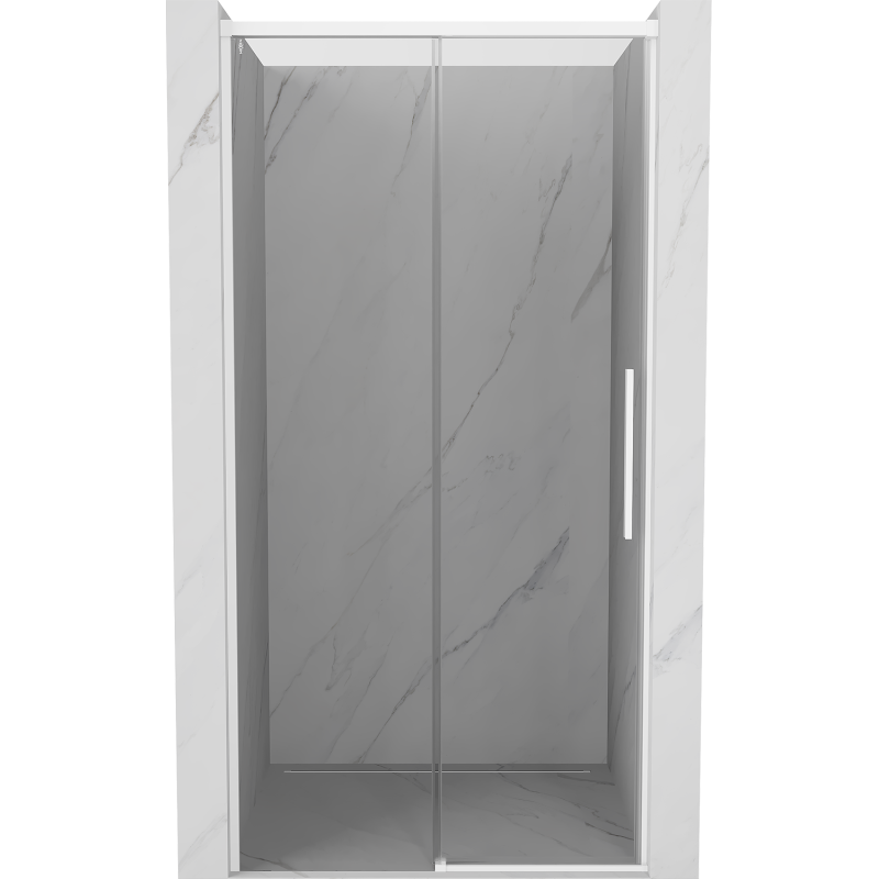 Mexen Rox drzwi prysznicowe rozsuwane 105 cm, transparent, białe - 8C2-105-000-20-00
