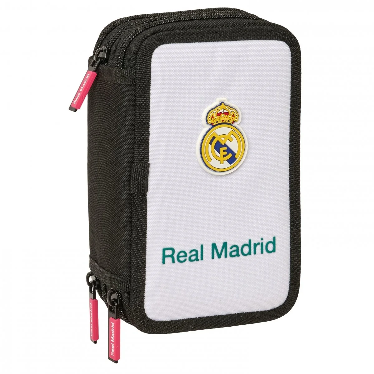 Real Madryt piórnik z wyposażeniem triple filled pencil case 37 pcs 412654857 biały