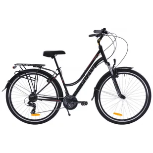 Rower trekkingowy 28 Fuzlu Core Lady amor. 18" czarny/czerwony/biały - Rowery - miniaturka - grafika 1