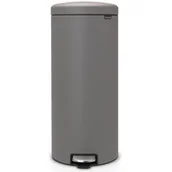 Kosze na śmieci - Brabantia Kosz na śmieci pedałowy NewIcon 30l mineral concrete grey 119187 - miniaturka - grafika 1