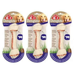 Przysmak dla psa 8IN1 Delights Beef Bone L (3 szt.) 3 x 85 g - Przysmaki dla psów - miniaturka - grafika 1