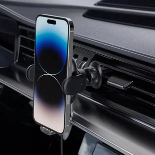 Spigen Uniwersalny Uchwyt Samochodowy z Ładowaniem Bezprzewodowym do Kratki Nawiweu UTS12 Onetap czarny - Uchwyty samochodowe do telefonów - miniaturka - grafika 14