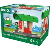 Pociągi dla dzieci - Brio GmbH BRIO World 33840  stacja z funkcją nagrywania akcesoria część drewna pociąg - miniaturka - grafika 1