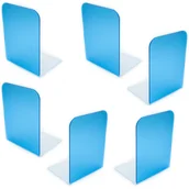 Podpórki do książek - Podpórka do książki z plexi 2mm - gładka niebieska 6 szt - miniaturka - grafika 1