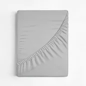 Prześcieradła - Prześcieradło gładkie 100x200 cm, jasnoszary szt. 1 - miniaturka - grafika 1