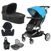 Wózki dziecięce - Larktale Coast Wózek i Gondola 2w1 Blue - miniaturka - grafika 1