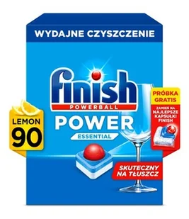 Finish Power Essential Tabletki do Zmywarki Zapach Lemon Cytryna 90 sztuk - Akcesoria i części do zmywarek - miniaturka - grafika 1