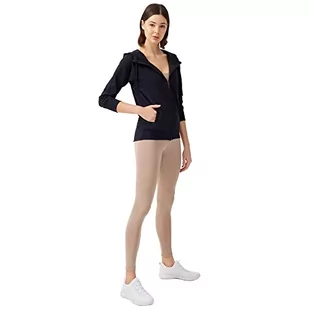 LOS OJOS Damska bluza z kapturem z zamkiem błyskawicznym, Granatowy (True Navy), M - Bluzy damskie - miniaturka - grafika 1