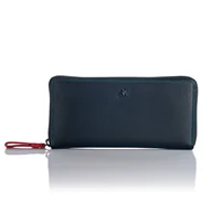Portfele - Kolorowy portfel damski na zamek Visconti SP-79 z RFID - czarny - miniaturka - grafika 1