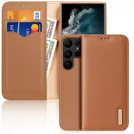 Portfele - Dux Ducis Hivo etui do Samsung Galaxy S23 Ultra pokrowiec z klapką portfel podstawka blokada RFID brązowe - miniaturka - grafika 1