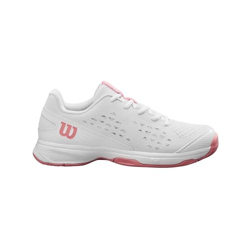 Wilson Trampki dziecięce unisex Rush Pro Jr L, Biały Biały Mauveglow, 4.5 UK