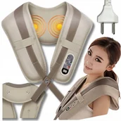 Masażery - PAS MASUJĄCY MASAŻER SHIATSU DO CAŁEGO CIAŁA KARKU 100 TRYBÓW GRZEJĄCY - miniaturka - grafika 1