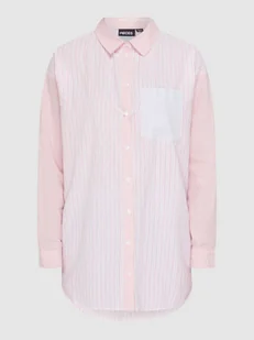 Bluzka koszulowa o kroju oversized z bawełny model ‘Silja’ - Koszule damskie - miniaturka - grafika 1