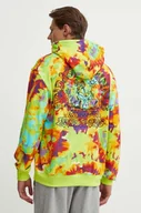 Bluzy męskie - adidas Originals bluza bawełniana męska kolor zielony z kapturem wzorzysta IZ2507 - miniaturka - grafika 1
