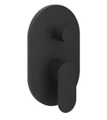 Baterie wannowe i prysznicowe - Ravak Chrome II - Bateria podtynkowa, do 2 odbiorników, czarna X070466 - miniaturka - grafika 1