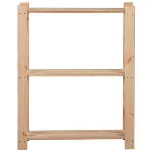 shumee Regał z 3 półkami 60x28,5x90 cm drewno sosnowe - Regały - miniaturka - grafika 1
