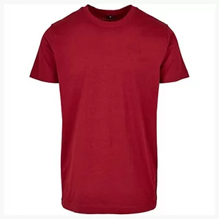 Koszulki męskie - Build Your Brand Męski T-shirt Basic z okrągłym dekoltem, męski T-shirt z klasycznym krojem dostępny w wielu kolorach, rozmiary XS -5XL, burgundowy, XXL - grafika 1