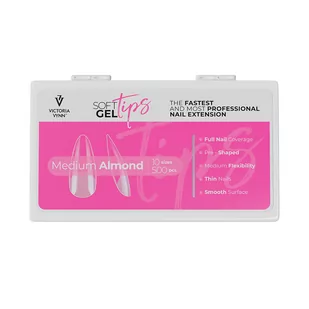 Victoria Vynn SOFT GEL TIPS Medium Almond - Sztuczne paznokcie i akcesoria - miniaturka - grafika 1