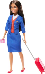 BARBIE lele stiuardese HYT60 - Lalki dla dziewczynek - miniaturka - grafika 1