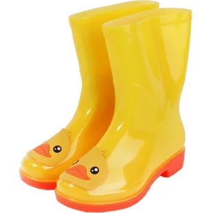 KALOSZE GUMOWCE GUMIAKI na deszcz dla dziewczynki i chłopca rozmiar 34/35 ŻÓŁTE - Kalosze damskie - miniaturka - grafika 1