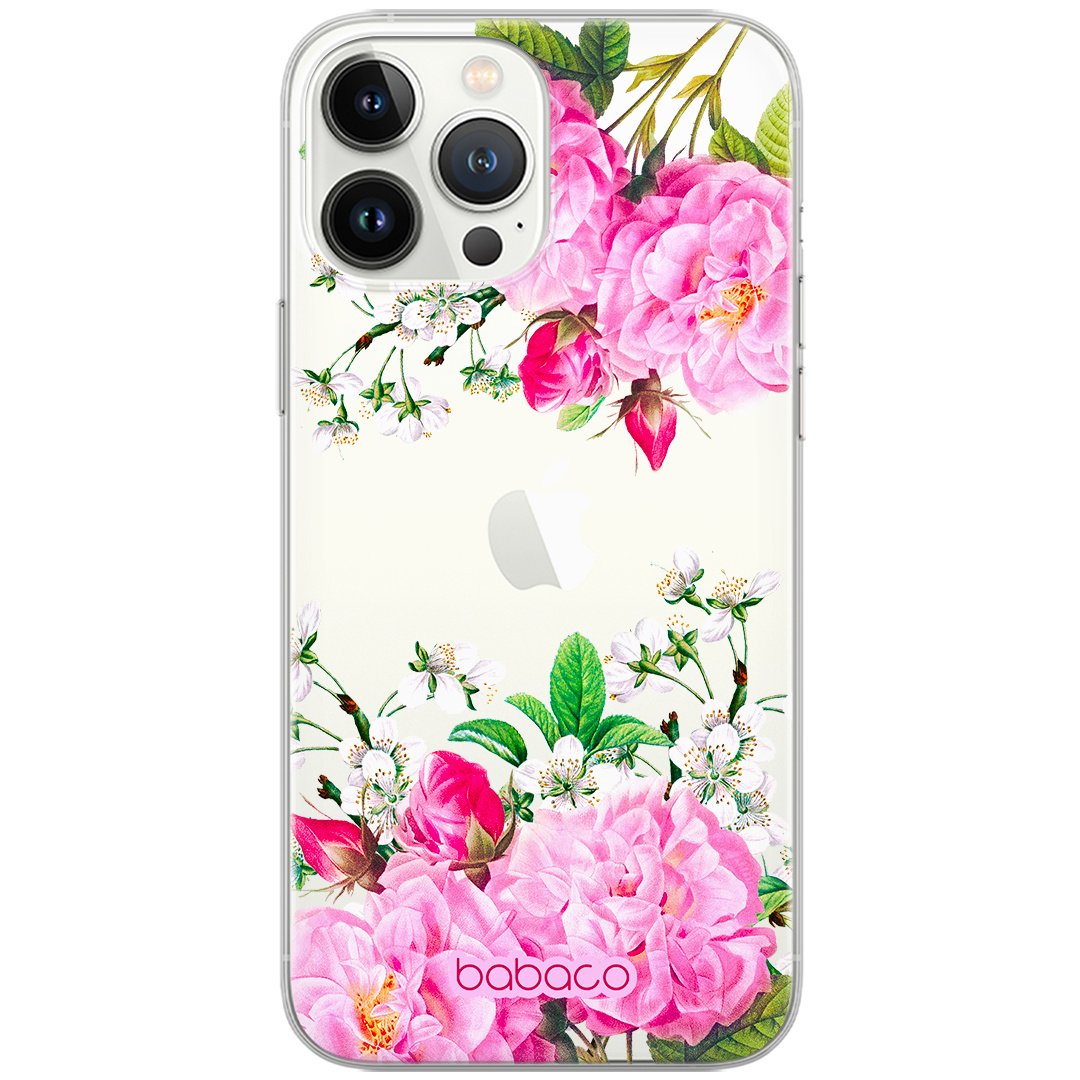 Etui do Samsung A50/ A50s/ A30s Kwiaty 046 Babaco Nadruk częściowy Przeźroczysty