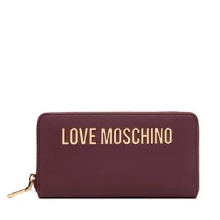 Duży Portfel Damski LOVE MOSCHINO JC5611PP1NKD0552 Bordowy - Portfele - miniaturka - grafika 1