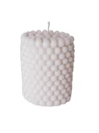 Świece - ŚWIECA SOJOWA DEKORACYJNA PILLAR BUBBLE L 100% SOJOWA DEKORACYJNA BOHO - miniaturka - grafika 1
