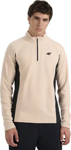 Bluza polarowa męska 4F M066 beżowa 4FWAW25UFLEM066 83S S - Bluzy męskie - miniaturka - grafika 1