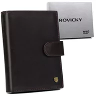 Portfele - Męski portfel skórzany z RFID Protect Rovicky - miniaturka - grafika 1