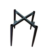 Taborety i hokery - Taboret MAX MG25 zielony  podstawa czarna - miniaturka - grafika 1