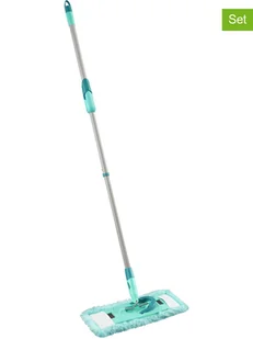 Leifheit Nakładki (2 szt.) "Clean TwistM Ergo static plus" w kolorze turkusowym do mopa - Pozostałe akcesoria kuchenne - miniaturka - grafika 1