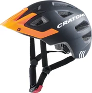 Kaski rowerowe - Kask rowerowy CRATONI "Maxster Pro" (dziecięcy), rozmiar: S/M (51-56 cm), czarny/pomarańczowy matowy - miniaturka - grafika 1