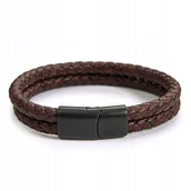 Bransolety męskie - Betlewski, Bransoletka męska rzemyki, Strength, 22 cm - miniaturka - grafika 1