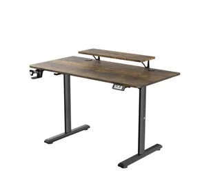 Ultradesk HIGHLANDER 120cm Regulacja wysokości Brązowy - Biurka gamingowe - miniaturka - grafika 1