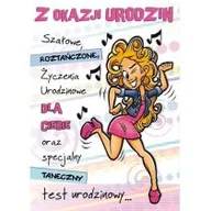 Poradniki hobbystyczne - Karnet Comic B6 + koperta wzór nr 12 Urodziny - miniaturka - grafika 1