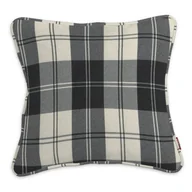 Poszewki na poduszki - Dekoria Poszewka Gabi na poduszkę krata czarno-biała 60 × 60 cm Edinburgh 122-115-74 - miniaturka - grafika 1
