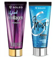 Balsamy i kremy do opalania - SOLEO COLLAGEN HYBRID 200ml BRONZER + BALSAM PO OPALANIU 150ml - miniaturka - grafika 1