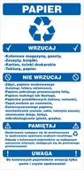 Akcesoria BHP - Naklejka SEGREGACJA ODPADÓW, PAPIER 15x30cm - miniaturka - grafika 1
