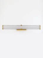 Lampy ścienne - CASTELLI LE44937 Nowoczesna lampa ścienna złota o cylindrycznym kształcie z mlecznym szkłem - miniaturka - grafika 1