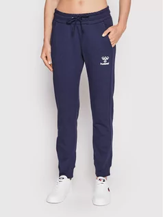Spodnie sportowe damskie - Hummel Spodnie dresowe Noni 2.0 214330 Granatowy Regular Fit - grafika 1