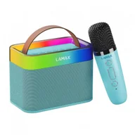 Głośniki przenośne - LAMAX KaraokeKid1 Blue LED Bluetooth 5.3 - miniaturka - grafika 1