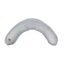 Beaba Beaba Ergonomiczna poduszka rogal dla kobiet w ciąży i karmiących Big Flopsy Fleur de coton Heather grey solution-bc-7601-0 - Poduszki do karmienia - miniaturka - grafika 1