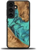 Etui i futerały do telefonów - Bewood Drewniane etui Unique - Turquoise do Galaxy S24 - miniaturka - grafika 1