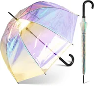Parasole - Parasol Parasolka Damska Happy Rain Przezroczysta - miniaturka - grafika 1